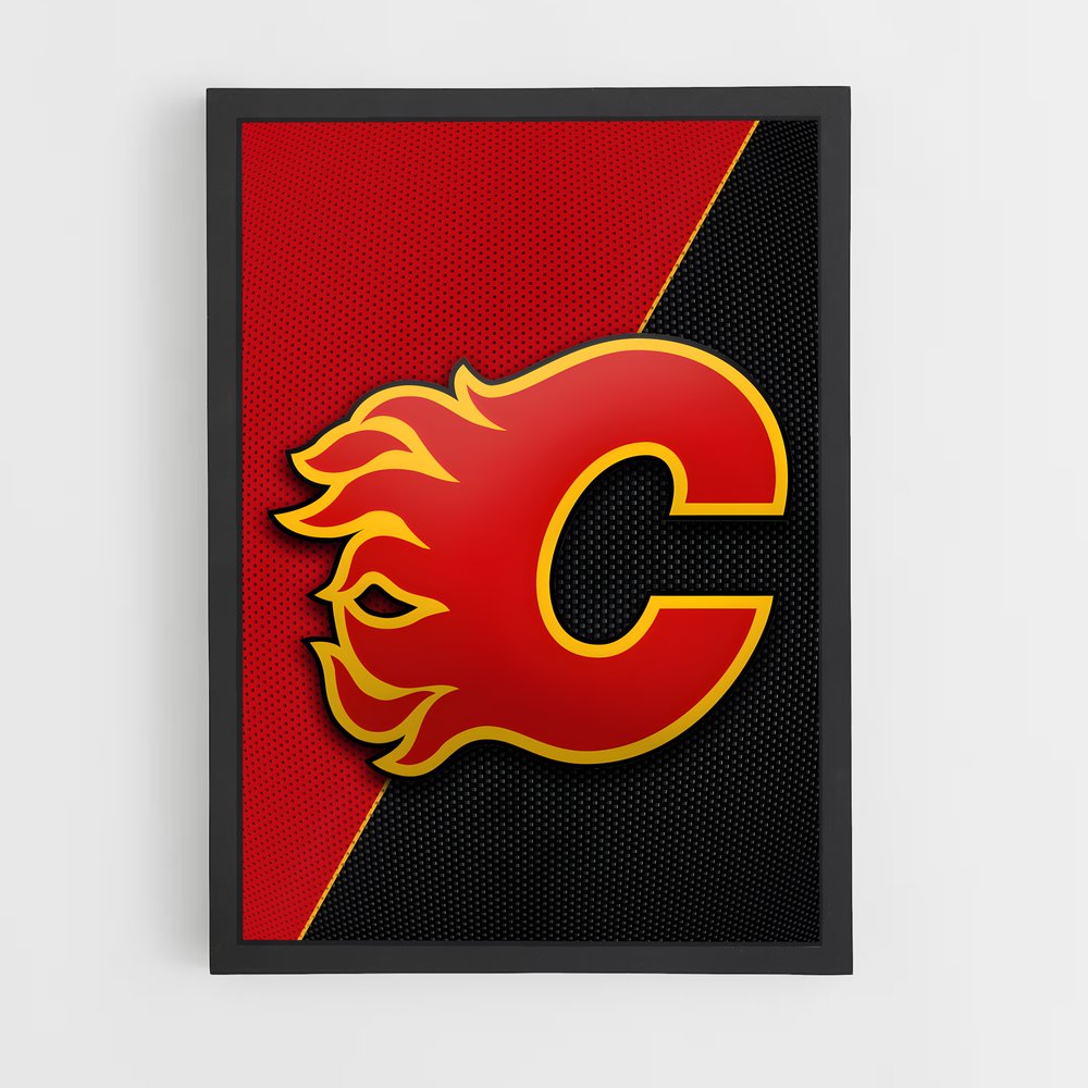 Poster Flames de Calgary – affiche Hockey sur glace (vue 2)